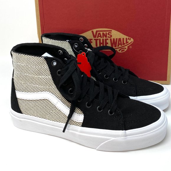 VANS  Sk8-Hi Tapered 2-Tone Linen Black Canvas W - Picture 4 of 8
